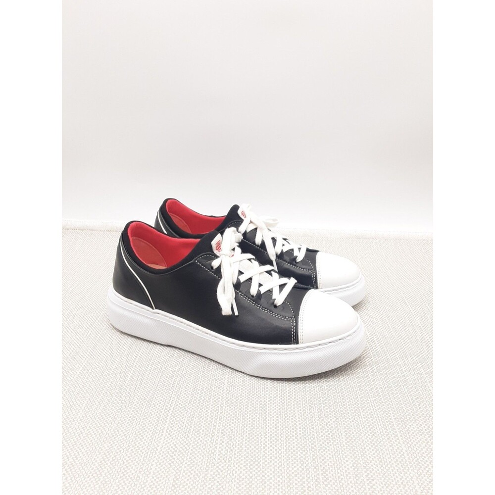 Samuel Hubbard Flight Solo Size 7.5 Sneaker Black White Leather Synthetic